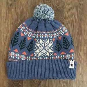 Smartwool Snowflake Fairisle Beanie in Blue Horizon